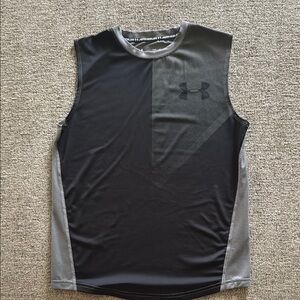 Under Armour Black and Gray Performance Tank Top